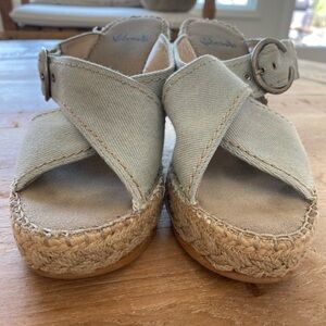 Vidorreta denim espadrille wedges size 9